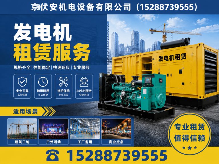 石河子发电机出租展示图